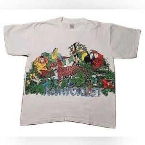 Vintage 1991 Habitat Rainforest Kings Island T-shirt